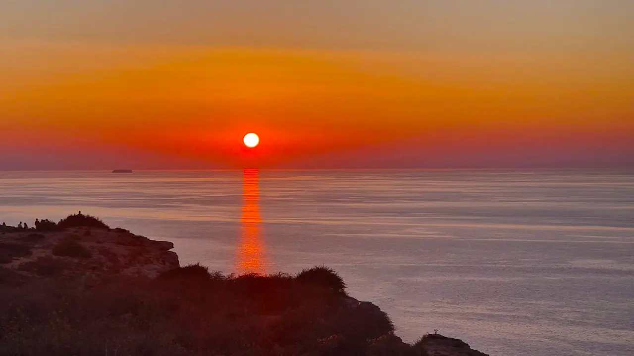 bel sole al tramonto